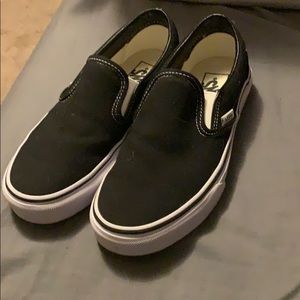 Black and white vans